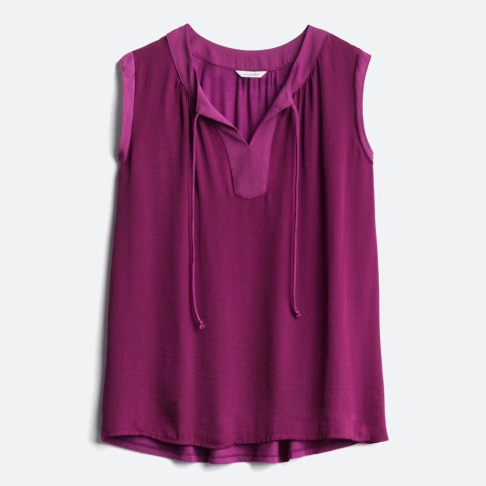 Stitch Fix Sweet Grey Juni Mixed Material Top
